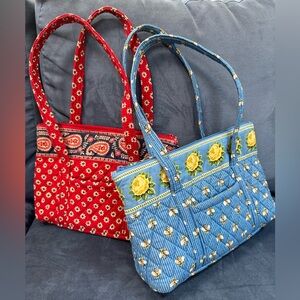 2 Vera Bradley Little Betsy Bags
